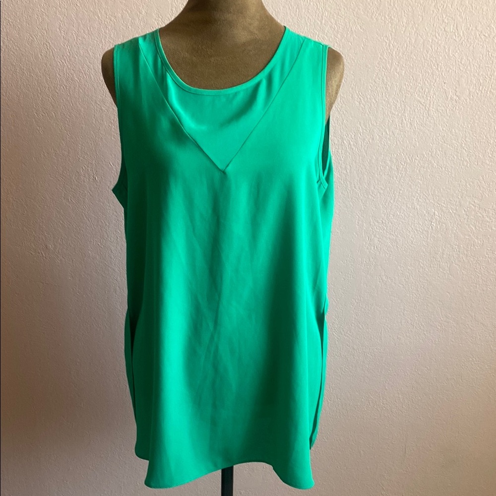 CALVIN KLEIN Sleeveless Green Top